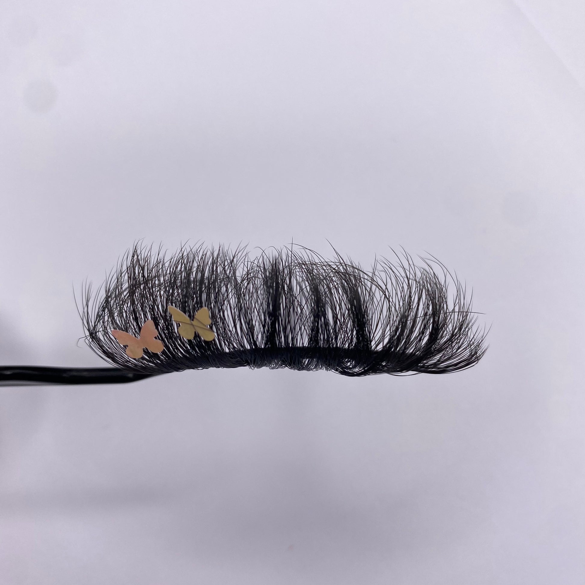 cat eye d curl 25mm strip lash with decals